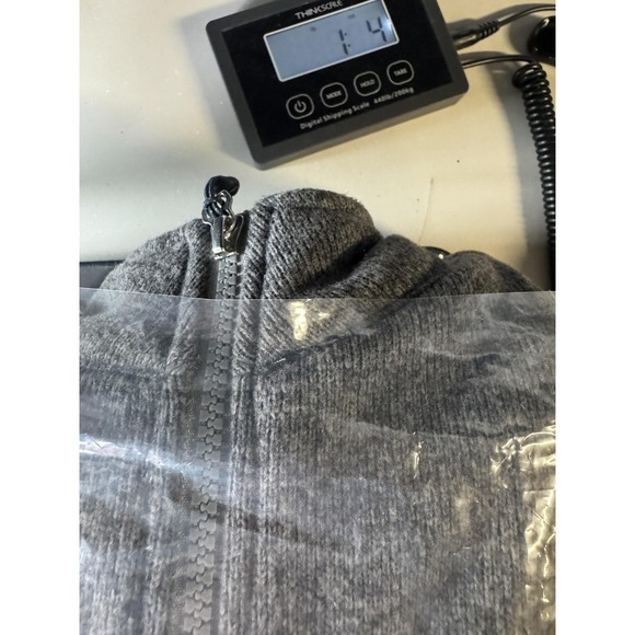 Peter Millar Jacket Mens XL Gray Fleece Full Zip Stand Collar Pockets MF18EZ34 - Picture 11 of 12